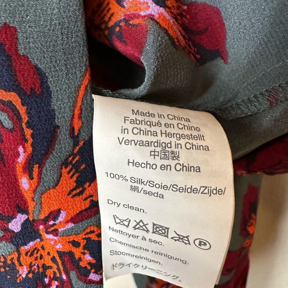 Madewell Floral Silk Wrap Blouse - Picture 4 of 4